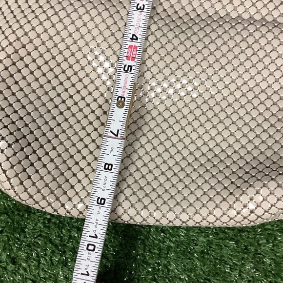 Whiting & Davis Vintage White Mesh Shoulder Bag - Picture 11 of 11